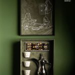 صندوق جلدي فاخر باللون الزيتي